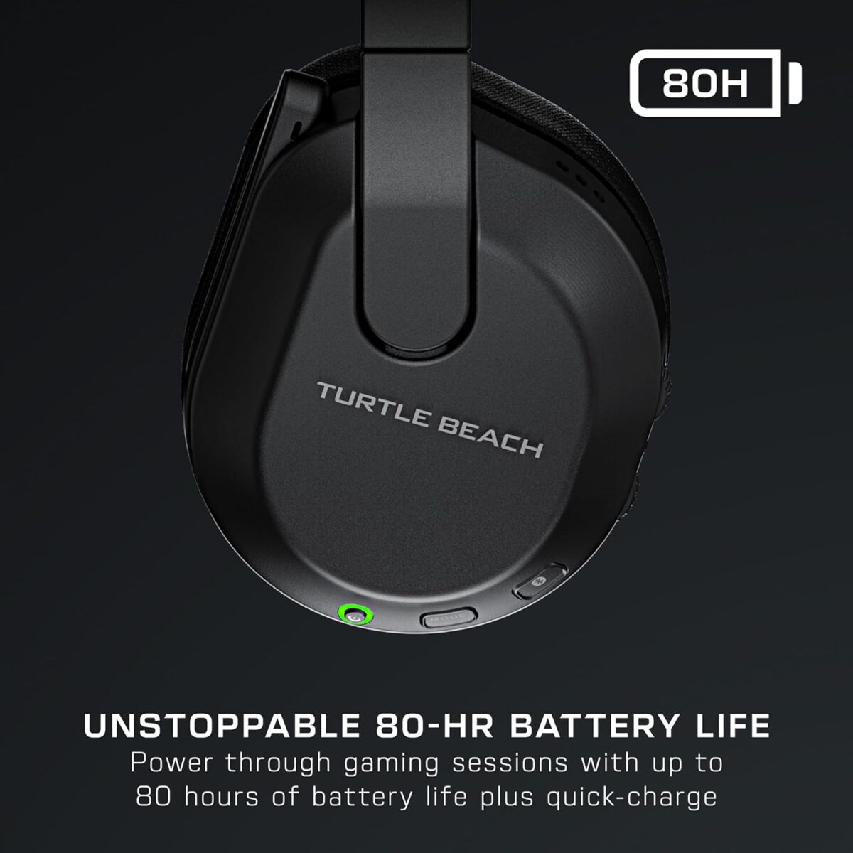 Turtle Beach Stealth 600 Wireless Multiplatform Amplified Gaming Headset for PC, PS5, PS4, & Mobile – Bluetooth, 80-Hr Battery, Noise-Cancelling Flip-to-Mute Mic, Waves 3D Audio –Black - Image 4