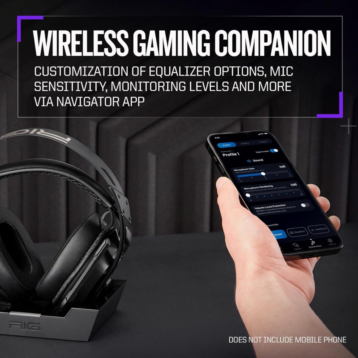 RIG 900 MAX Universal Dual Wireless Gaming Headset with Bluetooth for Xbox, PlayStation, Nintendo Switch, PC, Android, iPhone - Multi-Function Charging Base - 60 Hours Battery - Dolby Atmos 3D Audio - Image 10