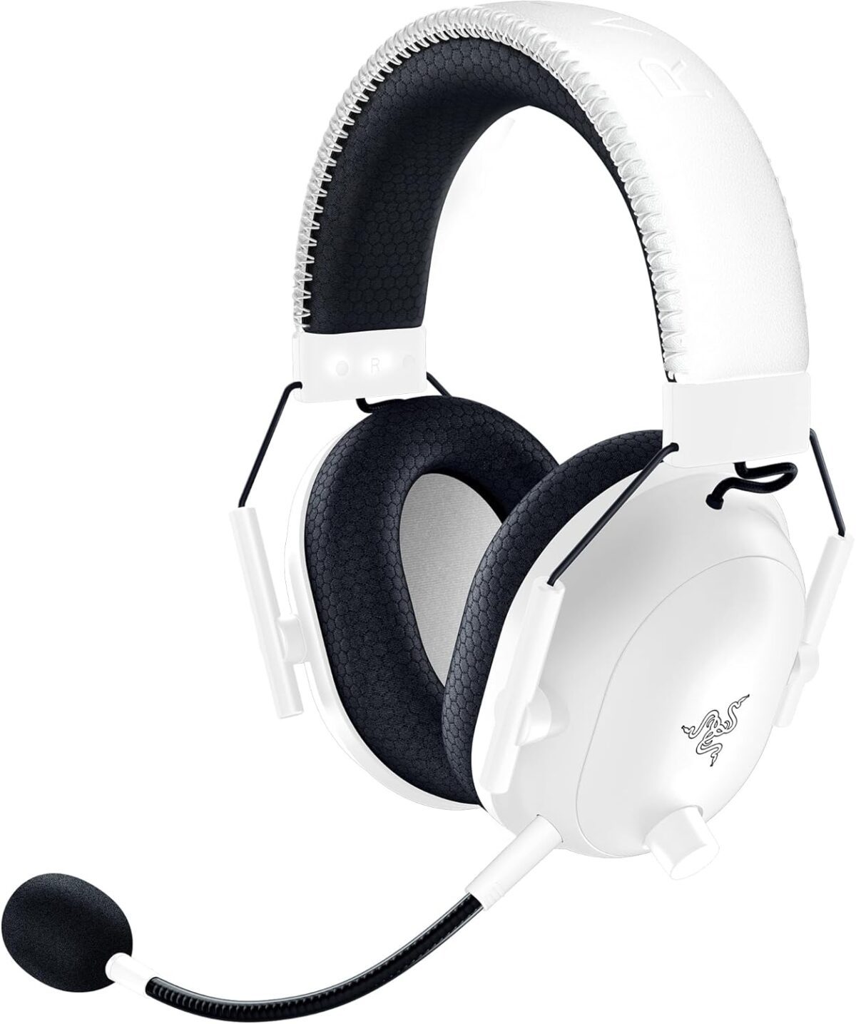 Razer BlackShark V2 Pro Wireless Gaming Headset 2023 Edition: Detachable Mic - Pro-Tuned FPS Profiles - 50mm Drivers - Noise-Isolating Earcups w/Ultra-Soft Memory Foam - 70 Hr Battery Life - White - Image 9